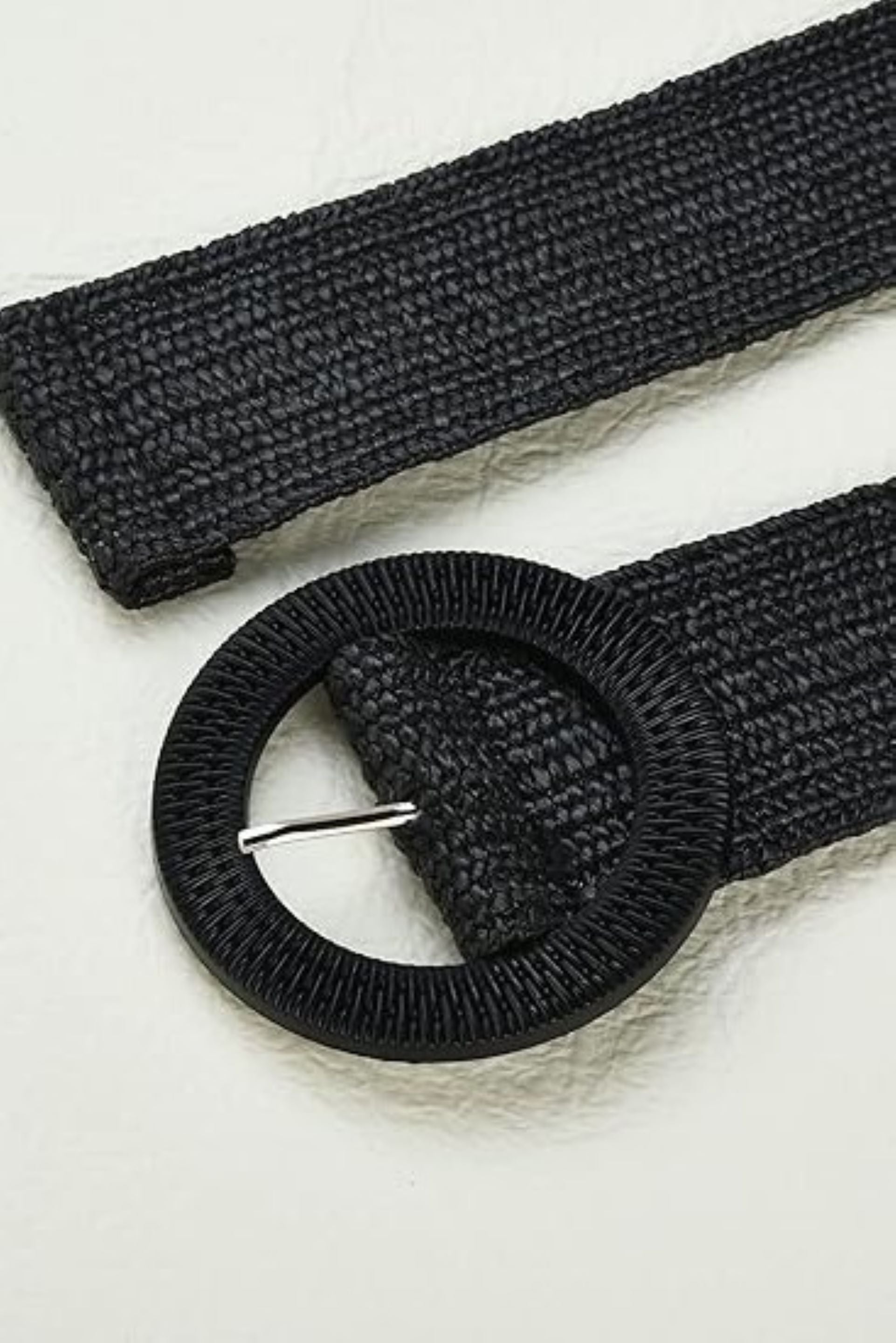 Jute Belt Round Buckle