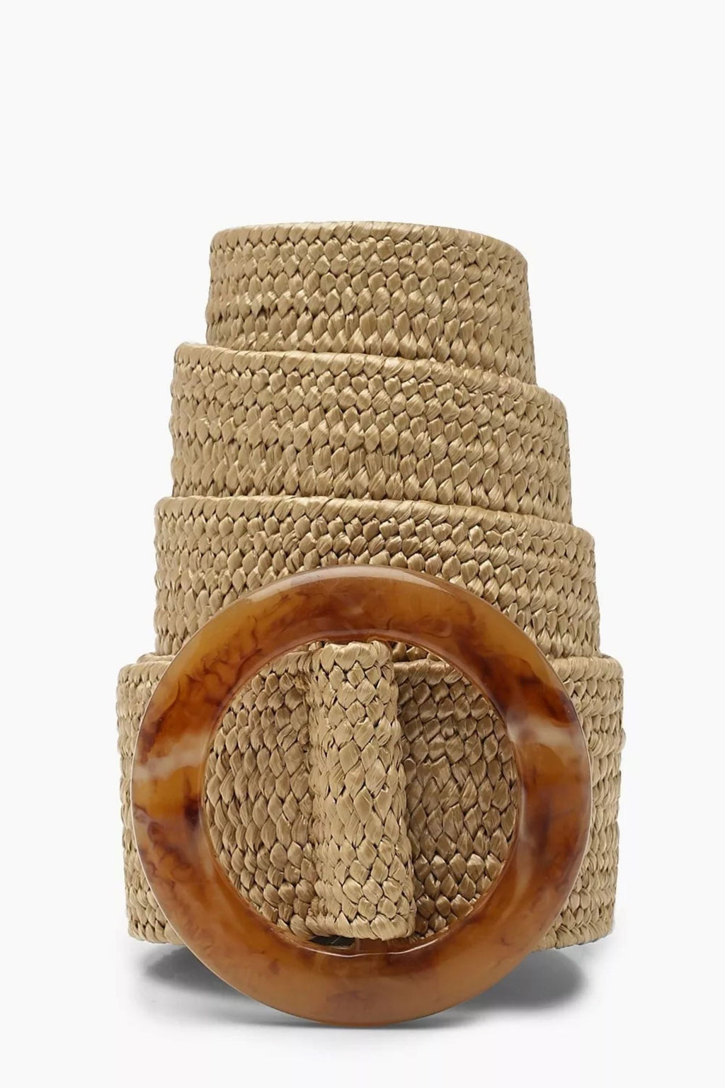 Jute Belt Round Buckle